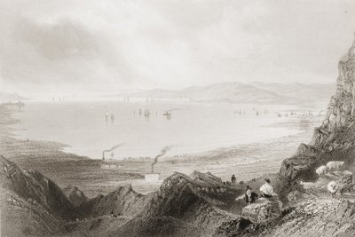 アントリム州ベルファストラフ、1860年代、ジョージヴァーチュー著「アイルランドの風景と古代」 作： William Henry Bartlett