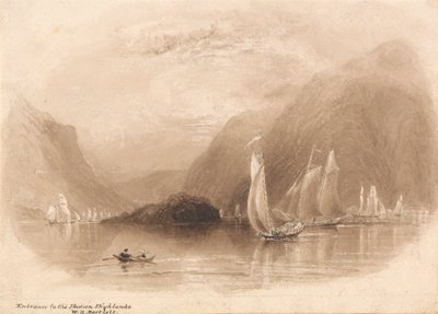 ハドソンハイランドへの入り口 作： William Henry Bartlett