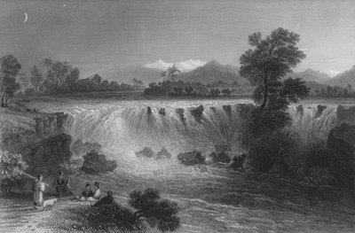 タルスス近くのCydnus川の滝 作： William Henry Bartlett