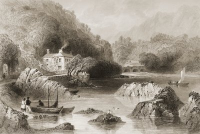 グリーナガリフイン、コーク州グリーンガリフ、ジョージヴァーチュー作「アイルランドの風景と古代」1860年代 作： William Henry Bartlett