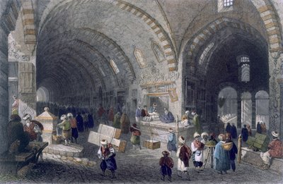 チャルトチの大通り 1850年頃（カラーアクアチント 作： William Henry Bartlett