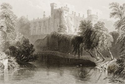 ジョージバーチュー、1860年代の「風景と古代アイルランド」のアイルランド、キルケニー州キルケニー城 作： William Henry Bartlett