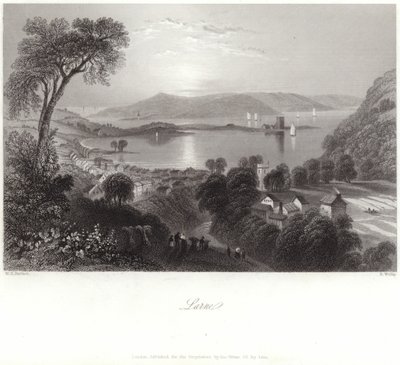 アントリム州のラーン 作： William Henry Bartlett