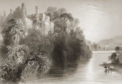 リズモア城、リズモア、ウォーターフォード州、アイルランド 作： William Henry Bartlett