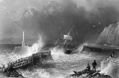 メアリーポートピア、1840年頃 作： William Henry Bartlett