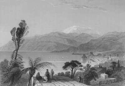 レバノン山（彫刻 作： William Henry Bartlett