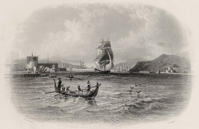 R.ウィリスによって刻まれたダーダネルス、トルコ 作： William Henry Bartlett