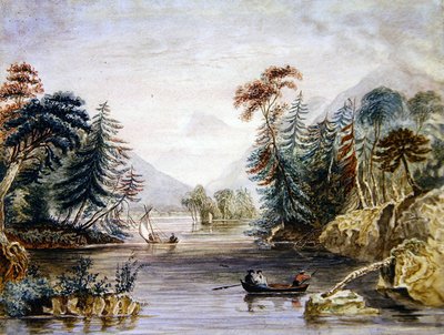 The Narrows（水彩・紙） 作： William Henry Bartlett