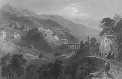 アンティオキアからの接近に関するアマヌス山のベイラン峠 作： William Henry Bartlett