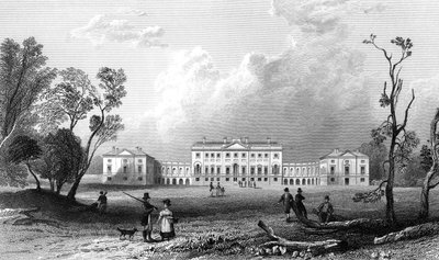 ソーンドンホール、エセックス、ヘンリーアドランドの彫刻、1832年 作： William Henry Bartlett