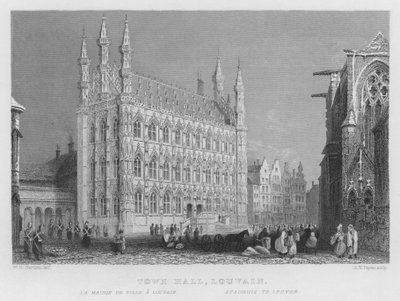 ルーバン市庁舎(彫刻) 作： William Henry Bartlett