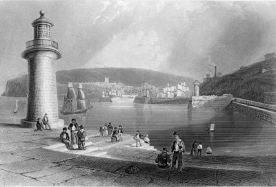 ホワイトヘブン港、1840-50年頃 作： William Henry Bartlett