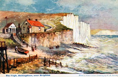 崖、ロッティングディーン、ブライトン近郊、1905年。 作： William Henry Borrow