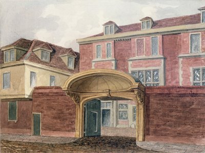 1839年にオールドウィンチェスターハウスへの入り口 作： William Henry Browne