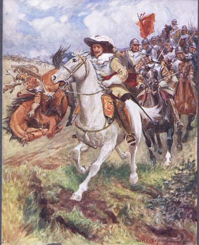 私たちのキュイラは、「有名な戦いのバラッド」、1900年頃のイラストのように、正確さを増しました。 作： William Henry Charles Groome