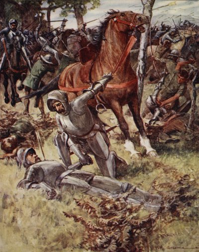 その後、アールパーシーは人生を去り、有名な戦いのバラッド、初版、1920年から手で死んだ男を連れて行きました 作： William Henry Charles Groome