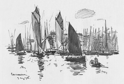 コンカルノー、c1906 作： William Henry Charlton