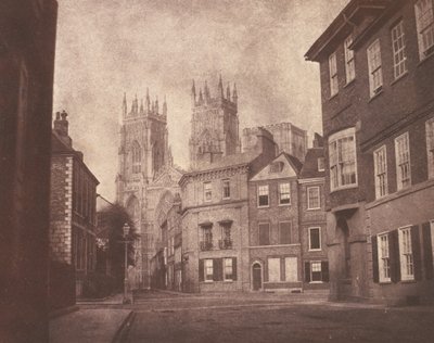 A Scene in York: Lop Lane の York Minster 作： William Henry Fox Talbot