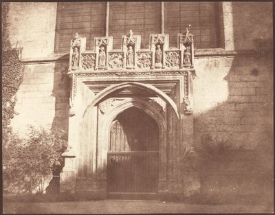 オックスフォードのマグダレン カレッジにある古代の扉 作： William Henry Fox Talbot