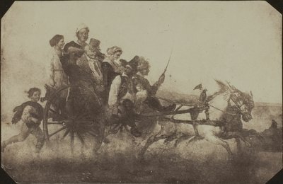 ナポリの運搬 - レイコック修道院の絵画のコピー 作： William Henry Fox Talbot
