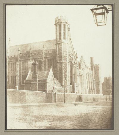 リンカーンズ・イン新ホール（ロンドン 作： William Henry Fox Talbot