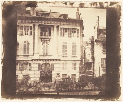 パリのタウンハウス 作： William Henry Fox Talbot