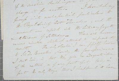 ウィリアムヘンリーフォックスタルボットからジェームズデイビッドフォーブスへの署名入り手紙、1839年 作： William Henry Fox Talbot
