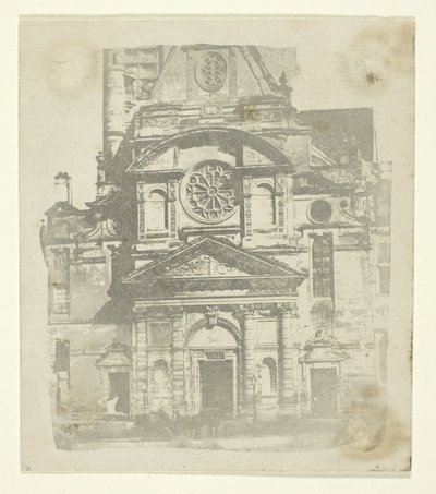 St. Etienne du Mont、ファサード 作： William Henry Fox Talbot