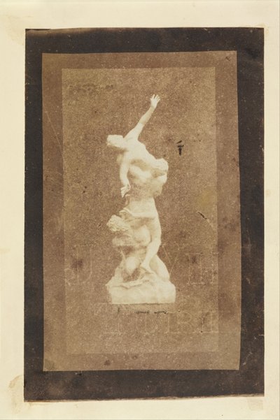 サビニの女たちのレイプの像（ブリュースターのタルボットプリントのコピー） 作： William Henry Fox Talbot