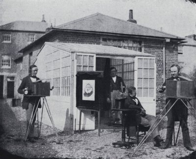 レディングにあるタルボットのスタジオ（モノクロ写真 作： William Henry Fox Talbot