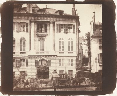 パリの大通り 作： William Henry Fox Talbot
