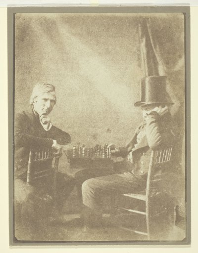 チェスプレーヤー 作： William Henry Fox Talbot