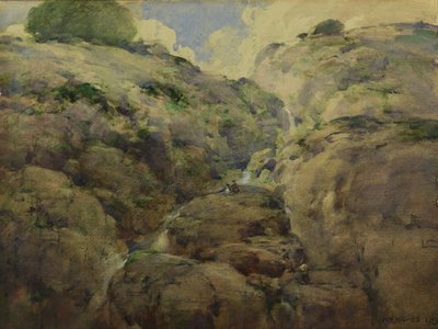 マウンテン・ゴージ、コロラド州、1923年 作： William Henry Holmes