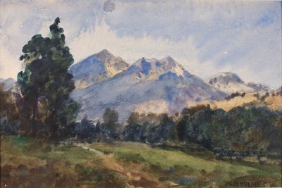 ワイオミングフットヒルズ、1921年 作： William Henry Holmes
