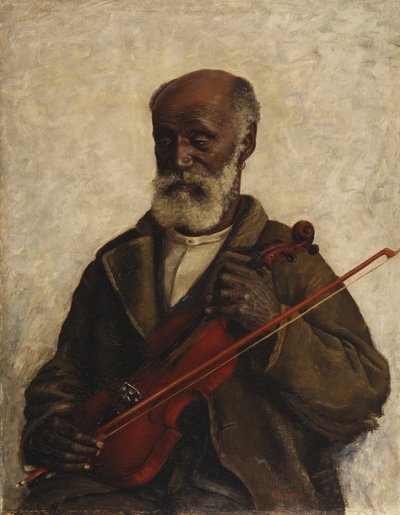老奴隷 1889年頃（キャンバスに油彩） 作： William Henry Huddle