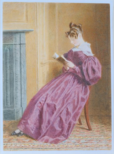 ガーニー・ホーア夫人、1837年頃（紙に鉛筆、トイレ、ガッシュ） 作： William Henry Hunt