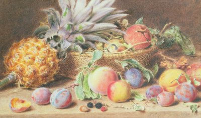 果物のある静物 作： William Henry Hunt
