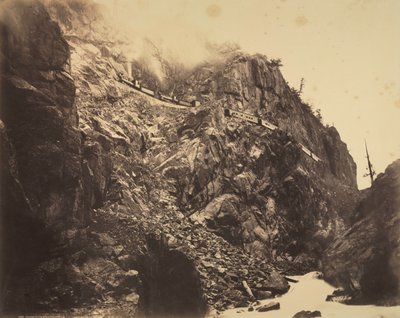 リオラスアニマスの峡谷、c。 1882-1886。 作： William Henry Jackson