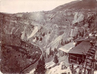 ギルマンとイーグルリバーキャニオン、1880〜90年 作： William Henry Jackson
