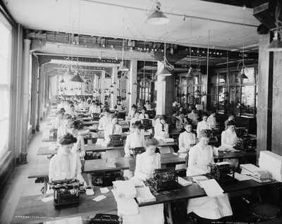 タイプライター部門、National Cash Register、デイトン、オハイオ州、1902 作： William Henry Jackson