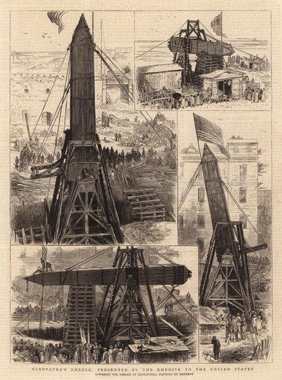 ケディブがアメリカに贈呈したクレオパトラの針 作： William Henry James Boot