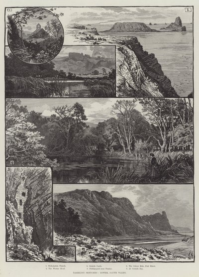ランブリングスケッチ、ガウアー、サウスウェールズ 作： William Henry James Boot