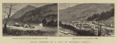 西アメリカの都市の急速な成長 作： William Henry James Boot