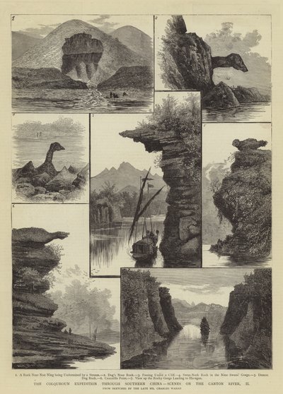 中国南部のコルクホーン遠征、カントン川の風景II 作： William Henry James Boot