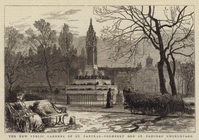 セントパンクラスの新しいパブリックガーデン、旧セントパンクラス教会の墓地 作： William Henry James Boot