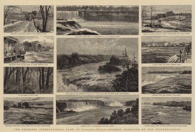 ナイアガラの滝に提案された国際公園、近所の現状 作： William Henry James Boot
