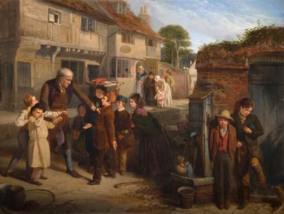 壊れた窓、1855 作： William Henry Knight
