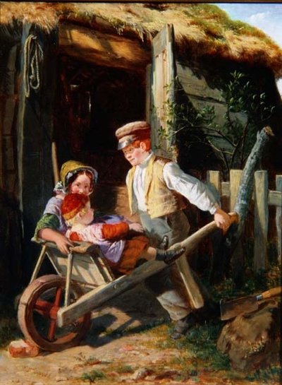 手押し車（パネル） 作： William Henry Knight