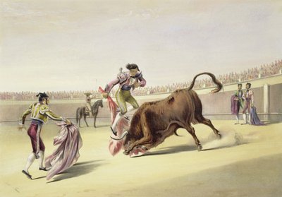 飛躍かサルタ・トラ・クエルノス、1865 作： William Henry Lake Price