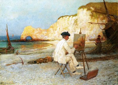 海辺の画家」1885年頃（油彩・キャンバス 作： William Henry Lippincott